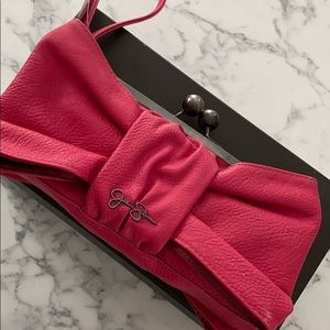 Jessica Simpson bow clutch